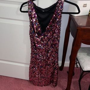zara sparkle dress